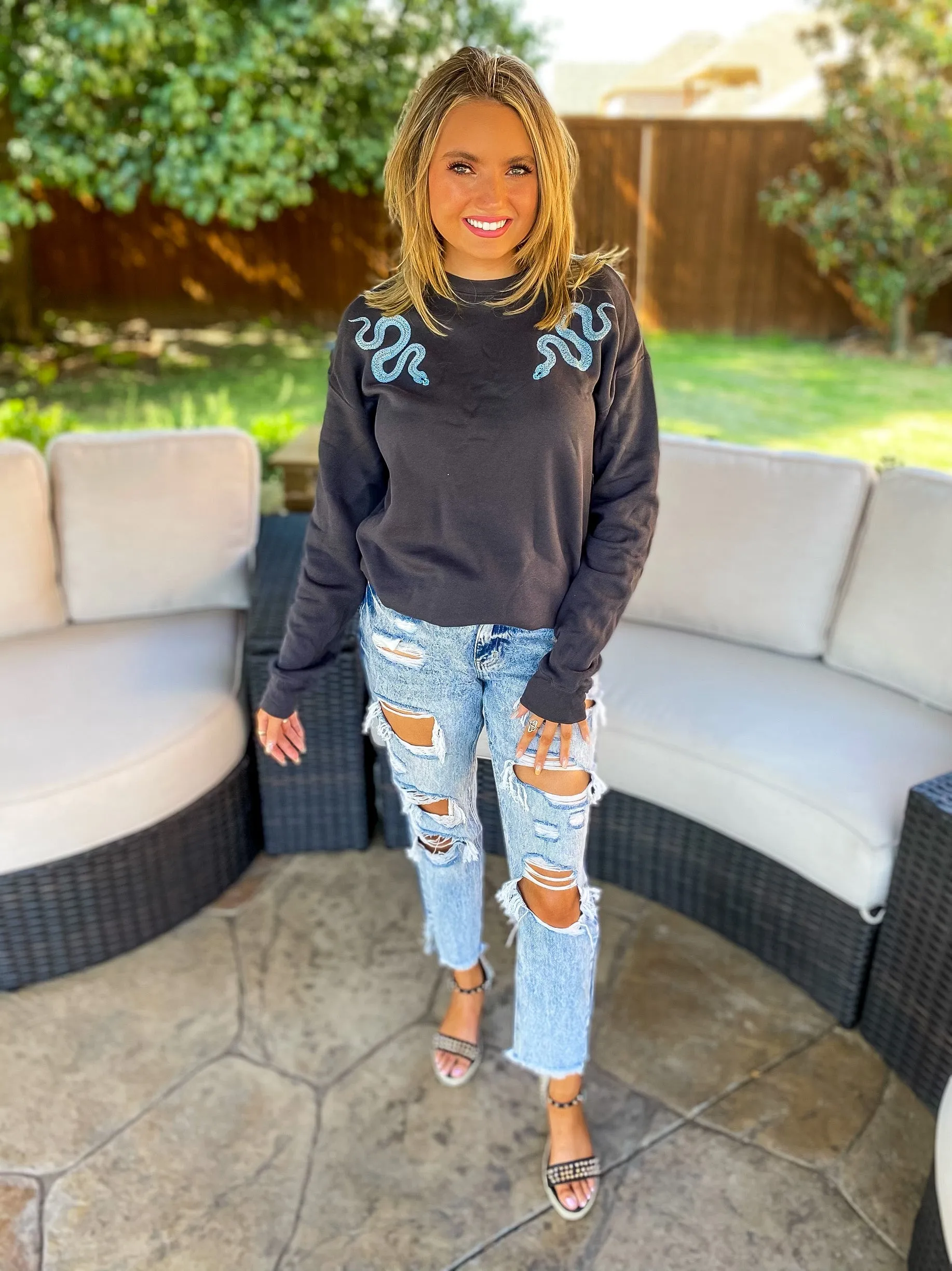 Venice High Rise Acid Wash Distressed Mom Jeans