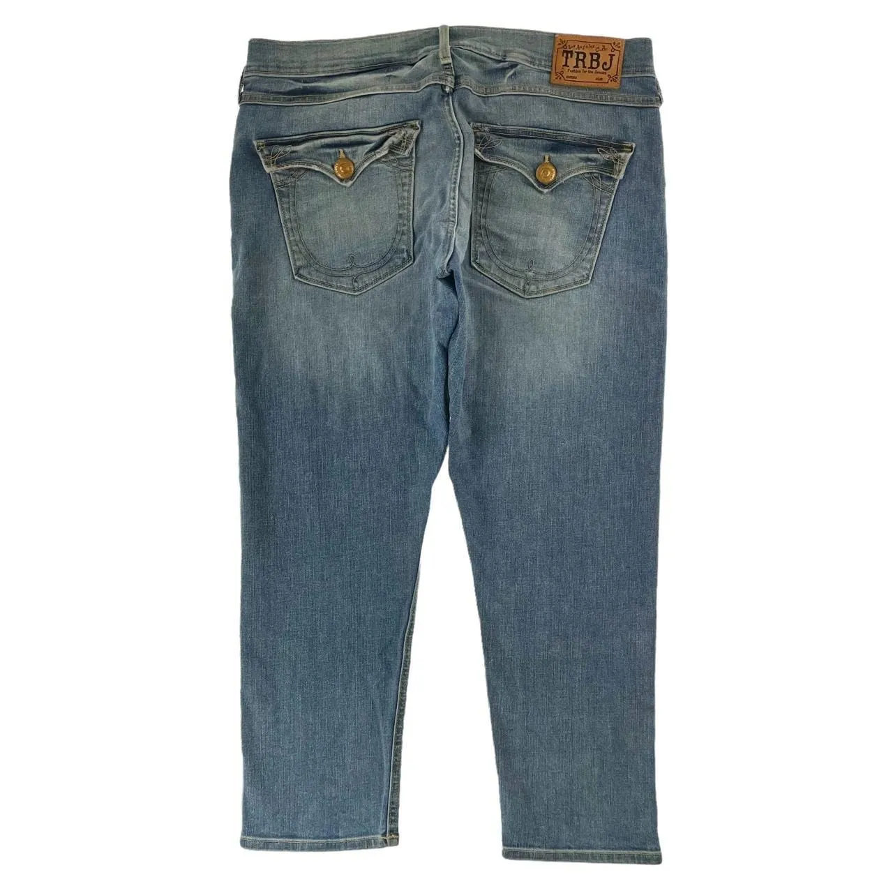 Vintage True Religion big stitch jeans 3/4 trousers W32