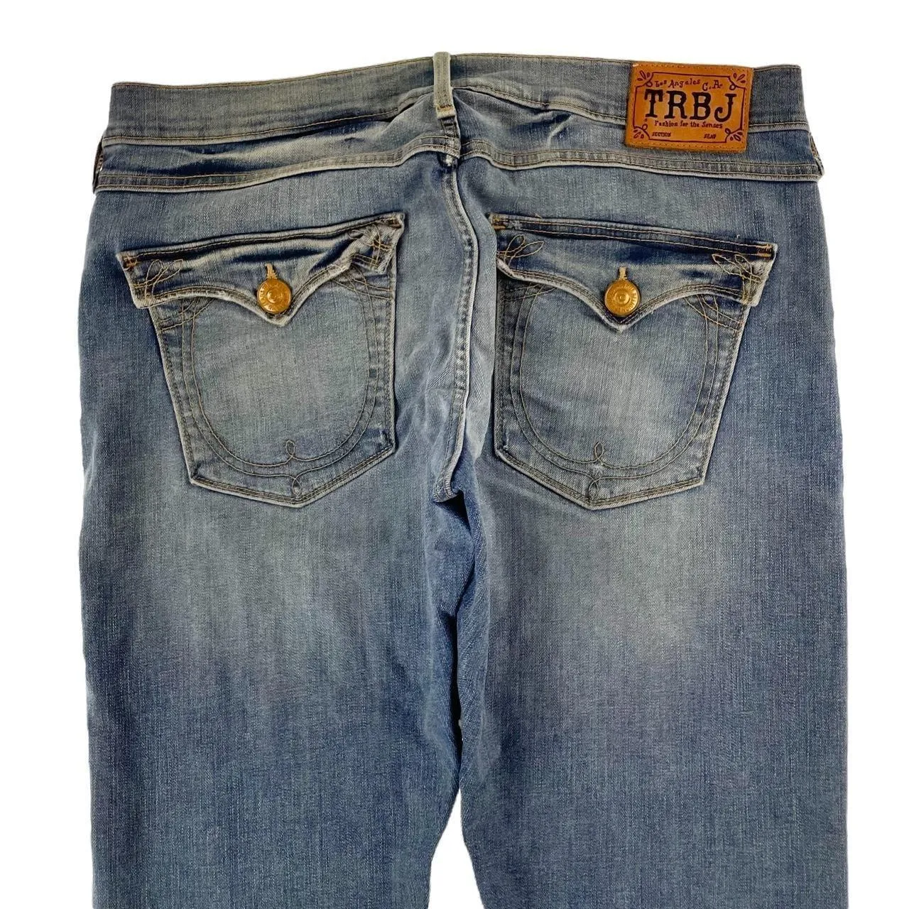 Vintage True Religion big stitch jeans 3/4 trousers W32