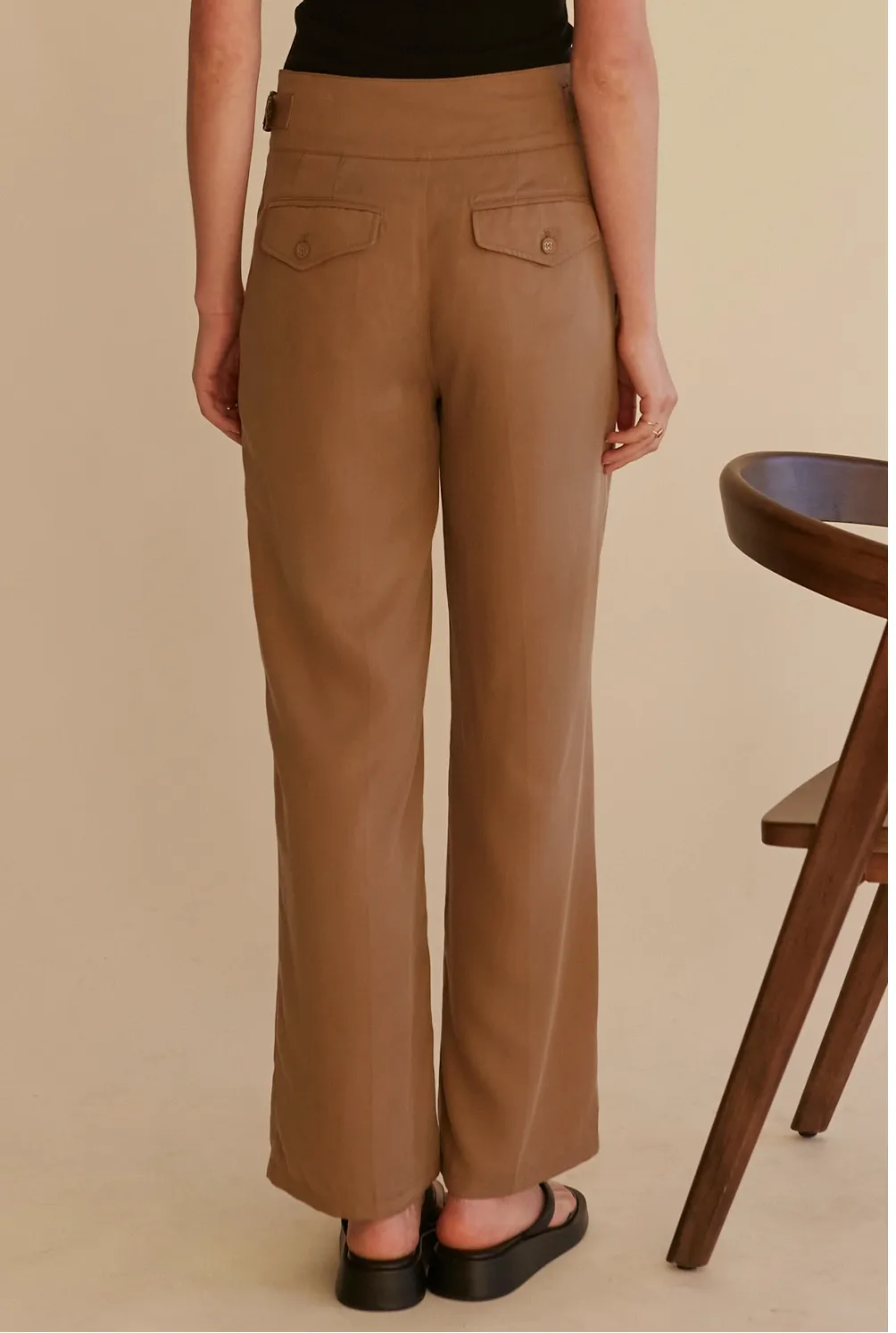 Wide Leg Tencel Trouser