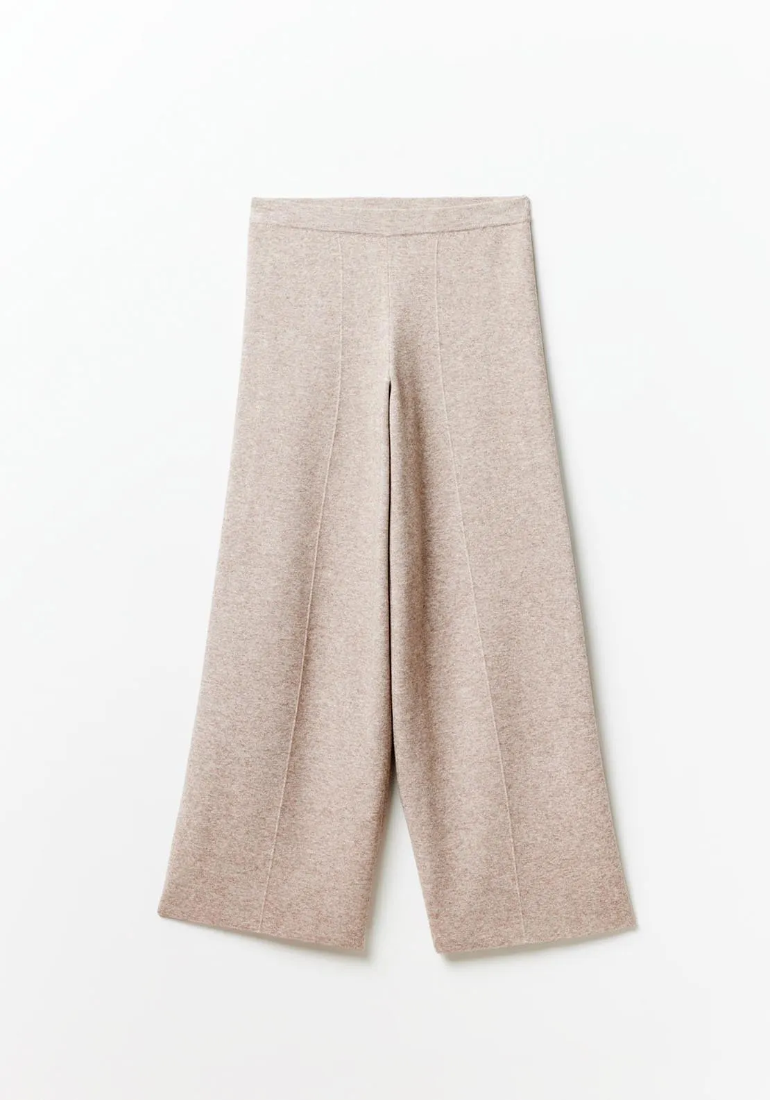 Wide-leg trousers - Natural Mink