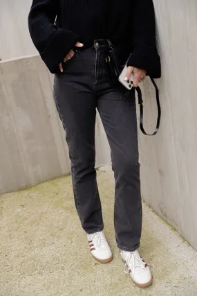 Xana denim trousers black