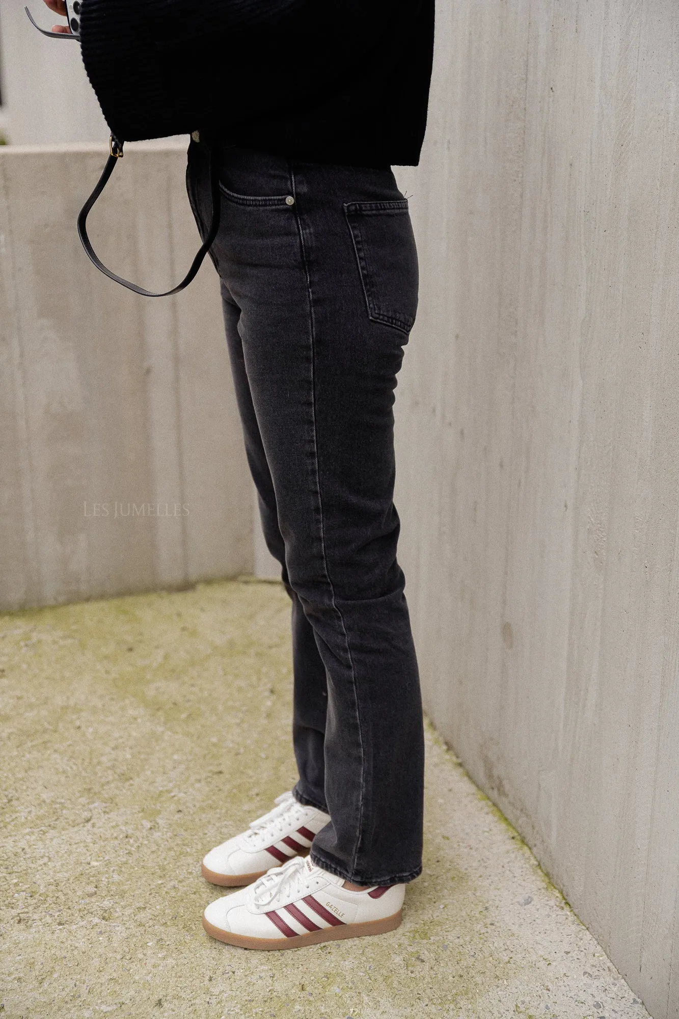 Xana denim trousers black