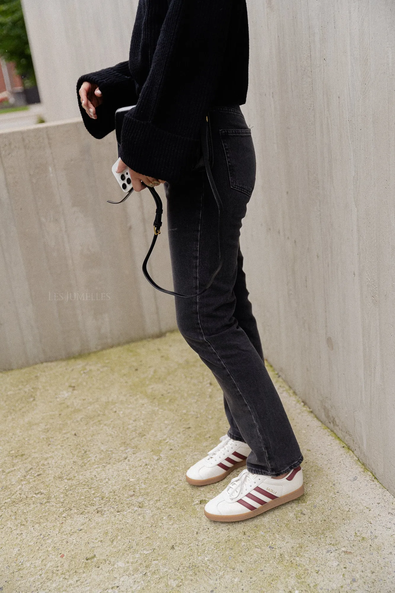 Xana denim trousers black